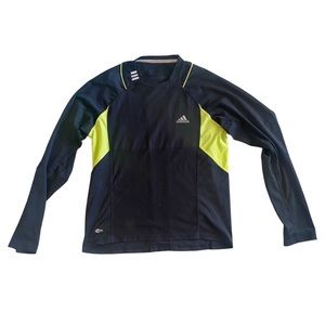 Adidas | Mens ClimaCool Response Black & Yellow Long Sleeve Shirt Size Medium